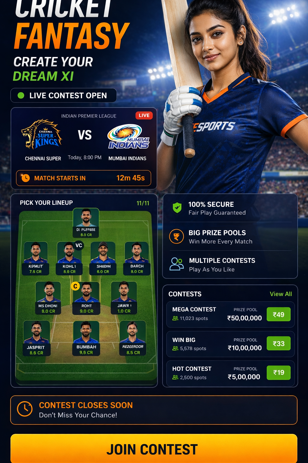 Come Cricket 11 cricket matchday visual